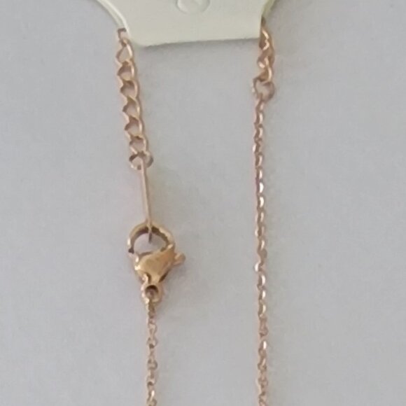 Gold Stainless Steel Chain &  Black Ceramic B.Zero1 Style Pendant Necklace - Picture 4 of 5